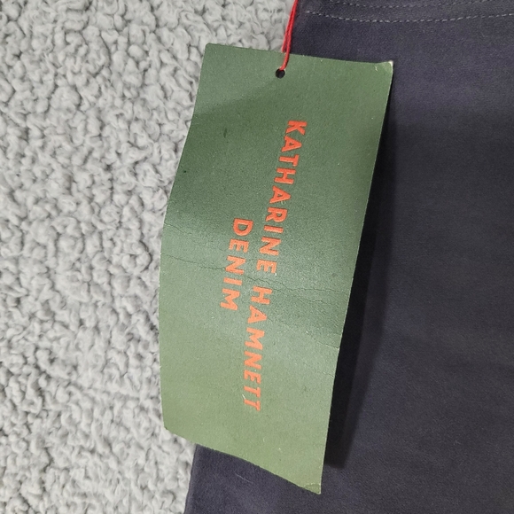 Katherine Hamnett Denim Vintage Jeans Womens 26 Black Cleo Straight High Italy - Picture 5 of 14